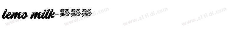 lemo milk字体转换